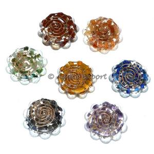 Colgante orgonita Chakra de pisapapeles de flor - Product Image 1