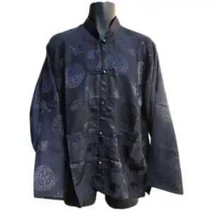 التبتية الباركود قميص بأكمام طويلة الديباج تصاميم يتم ارتداؤها تحت اللباس أو بلوزة مفتوحة سترة 2021