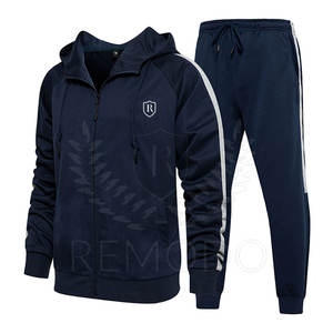 Ensemble de survêtement de jogging pour hommes, personnalisable avec votre logo, léger, respirant, hiver, écologique, grandes tailles, coupe ajustée - Product Image 1