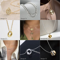 Bas quantité minimale de commande 10 pièces gros bijoux drame coréen garçons sur fleurs femmes creux lune cristal pendentif baiser étoile collier