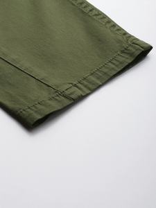 Pantalones Cargo informales transpirables e impermeables para hombre, elásticos, holgados, de algodón sostenible, con cierre de cordón tejido, pliegues múltiples - Product Image 6
