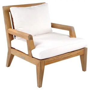 Solid Teak Wood and Rattan Garden Sofas with <b>Cushions</b> Modern Outdoor <b>Indoor</b> Furniture for Patio Garden Hotel Living Room Use - Product Image 1