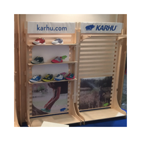 ESPOSIT SH-6200-001 Étagère murale en bois pour chaussures, logo personnalisé, étagères emboîtables, contreplaqué de bouleau 12/15 mm, magasins de détail GDO