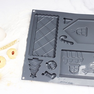 <span class=keywords><strong>Moule</strong></span> à gâteau en <span class=keywords><strong>silicone</strong></span> flexible antiadhésif de Noël de qualité alimentaire - Product Image 5