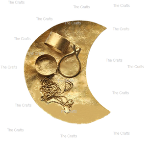 Metal Cobre Color Fechas Bandeja de comida Platos Bandeja de servicio en forma de luna de Calidad exclusiva a precios competitivos - Product Image 6