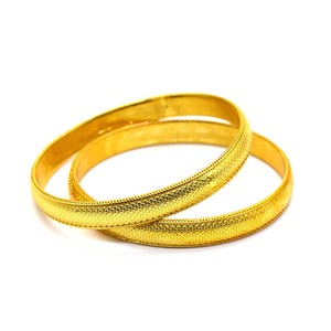Gold Plated Brass Fashion Bangle Bracelet for Women <b>Artificial</b> Cuff Jewelry for Party Occasions - Product Image 6