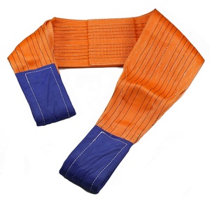 Cinta de Poliéster Laranja com Olhais em Ambas as Extremidades, Material de Segurança, Tipo de Origem, Cinto de Elevação, Transportador de Carga e Suporte - Product Image 2
