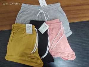 Shorts de plage, de yoga et de sport pour femmes de marque haut de gamme, respirants, écologiques, en coton doux, avec cordon de serrage, étiquettes de marque, stock du Bangladesh - Product Image 6