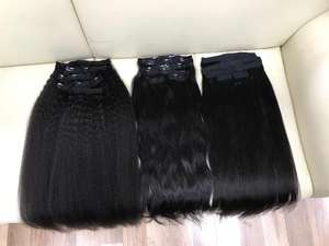 100% Clip-In Straight Double Drawn Remy Grade Extensiones de cabello humano vietnamita Estilo de cinta preadherida Longitudes estiradas 8-30 - Product Image 5