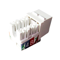 Konektor Keystone Ethernet Cat6 UTP RJ45 T568A/B 90 Derajat (Bersertifikasi RoHS)