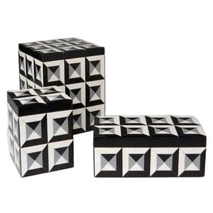 Bone Box <b>Set</b> <b>Indian</b> Home Decor India Jarrett Pattern Resin Box <b>Set</b> on Multiple Size in Trending <b>Jewellery</b> Decorative Natural Box - Product Image 1