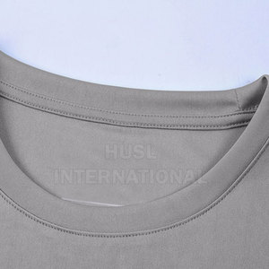 T-shirt de sport pour homme en coton/polyester tricoté, coupe classique, col rond, manches courtes, respirant, séchage rapide, écologique - Product Image 4
