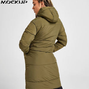 Manteau long en duvet d'oie d'hiver pour femmes, taille plus, veste en duvet imperméable, impression personnalisée, doudoune, veste rembourrée longue à la vente - Product Image 2