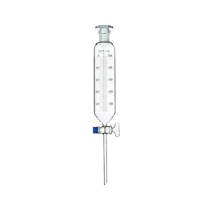 AARK Meilleure Offre Entonnoir de Laboratoire en Verre Borosilicate avec Robinet Rotaflow et Bouchon I/C, Cylindrique Gradué pour Utilisation en Recherche Liquide - Product Image 1
