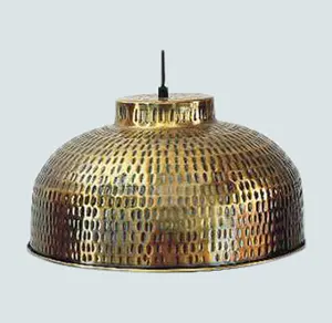 En kaliteli dövülmüş dekoratif Metal kubbe kolye ışık ev dekorasyon için en iyi fiyata ihracat