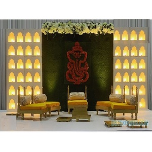 Bougie murale de décoration de mariage, 1 unité, nouveau Style, idées murales, réception de scène, Style boîte moderne, scène de mariage - Product Image 1