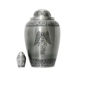 Memorial Funeral Metal Brass Cremation Urn For Human Ashes in European Style Useful and Comfortable At Affordable Price