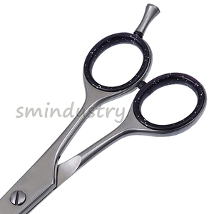 Ciseaux de barbier professionnels vente en gros, 1 pièce, en acier inoxydable 440C, avec repose-doigt réglable (SC03) - Product Image 3