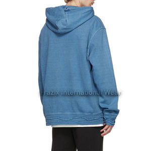 Sweat à capuche décontracté personnalisable avec logo, chaud pour l'hiver, en molleton délavé, pour hommes, avec tissu de 360 g - Product Image 6