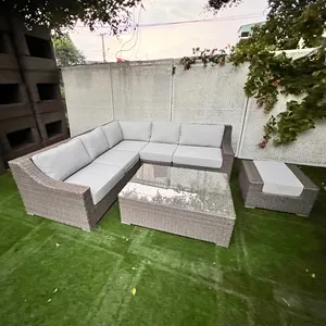 Rattan patio outdoor Vietnam furniture L shape garden sofa Modules outdoor sofa combine many shape poly rattan outdoor garden