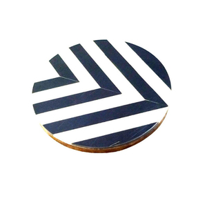 Mẹ Của Ngọc Trai Inlay Coaster Set Xương Dát Phục Vụ Đế Lót Ly Đồ Dùng Nhà Bếp Cup Bộ Đồ Ăn Handmade Nhựa Coaster Ấn Độ - Product Image 6