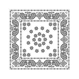 Bandana ethnique à fleurs en coton popeline respirant toutes saisons unisexe adulte style indien - Product Image 1