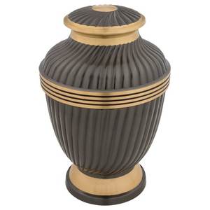 Urna de cremación de latón de estilo americano de diseño creativo grande, urna de entierro de Metal para cenizas de adultos, suministro de recuerdos funerarios - Product Image 1