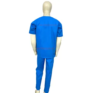 Hastane trend scsuit takım seti giyim tek kullanımlık üniforma hemşire ameliyat elbisesi hemşirelik scembroidery nakış logosu