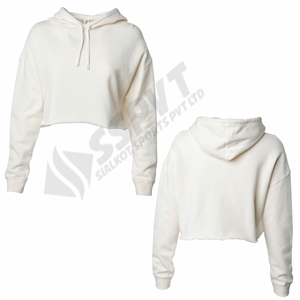 Sweatshirts à manches longues pour femmes avec haut court à capuche pour la saison d'automne - Product Image 1
