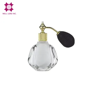 Antike Vintage-Stil 50ml/100ml Glasflasche Goldfarbe Glühbirne Zerstäuber Parfüm Spray Parfüm Glasflasche