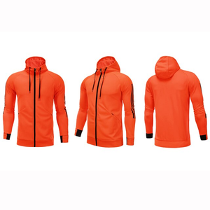 Vente en gros de survêtements unisexes avec logo personnalisé de haute qualité 100% coton sweats à capuche décontractés d'hiver à motif solide pour hommes avec bas actif - Product Image 5