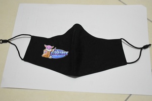 หน้ากากปาร์ตี้ผ้าถักพิมพ์ลายด้วยเทคนิค Thermal Transfer 6 สี ระบายอากาศได้ดี เป็นมิตรกับสิ่งแวดล้อม ขนาด L สำหรับใช้ในชีวิตประจำวัน - Product Image 2