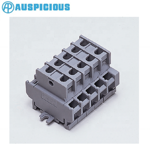 Bloc de bornes à vis double pont DTB-20 300VAC 20A pas de 10,6 mm pour connexions électriques haute tension - Product Image 1