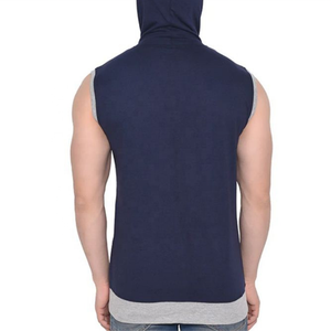 Custom Design <b>Men</b> Pullover <b>Hoodie</b> <b>Men's</b> <b>Sleeveless</b> <b>Hoodie</b> for Gym - Product Image 3