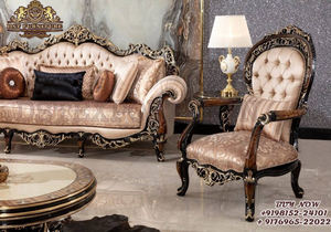 Conjunto de sofás clásicos de 8 plazas para sala de estar, muebles de diseño de madera tallada a mano, aspecto antiguo europeo - Product Image 2