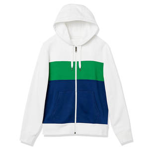 Sweatshirts à capuche pour hommes de haute qualité, vente en gros de panneaux de contraste solides personnalisables, style fermeture éclair, meilleure polaire bouffante - Product Image 1