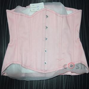 Corsé de entrenamiento de cintura de torpedo con curvas extremas de algodón rosa debajo del busto fabricante de Pakistán - Product Image 5