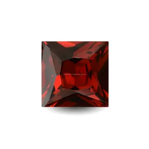 Wholesale Supplier Top Quality Natural Garnet Princess Cut 3mm to 10mm Loose Gemstone for Jewelry Making Handcrafted Gemstones