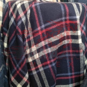 Tela cepillada de franela teñida de hilo, 100% algodón, no retráctil, para prendas de vestir, textiles para el hogar y ropa de cama - Product Image 1