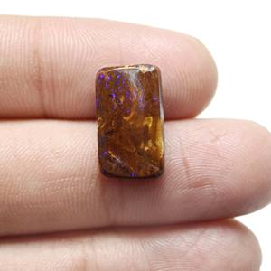 หินโอปอลทรงสี่เหลี่ยมเรียบโบลเดอร์จากออสเตรเลียรูปทรงสี่เหลี่ยมผืนผ้าขนาดประมาณ16X9MM - Product Image 3