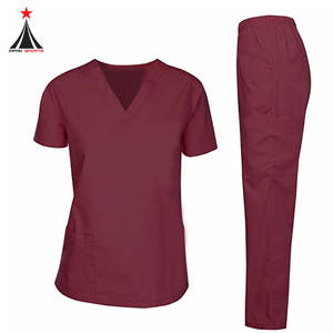 Meilleure vente durable en forme de col en V respirant Scrubs d'hôpital unisexe uniforme d'infirmière modèle OEM infirmière - Product Image 6