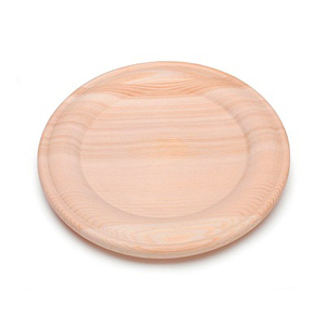 Assiette plate ronde en bois naturel de qualité export, couleur unie, vaisselle de service, idéale pour les accessoires de table, au meilleur prix - Product Image 1
