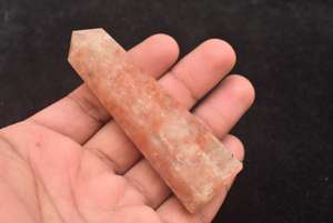 Piedra de Sol (Sunstone) de Alta Calidad, Color Durazno, 20-55mm, Cristal Natural Hecho a Mano de la India, Venta al por Mayor para Decoración de Relojes - Product Image 2