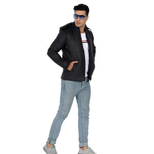 Chaqueta de Invierno para Hombre, Estilo Urbano, con Bolsillos Delanteros, Capucha Extraíble, Tejido Ecológico, Cortavientos y Cálido, en Oferta - Product Image 5