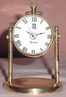 Reloj de escritorio de madera con números romanos y aguja, para escritorio de oficina y hogar
