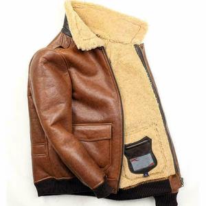 Brown100 % Fox-Chaqueta de motorista Unisex, de cuero, con cremallera, disponible en todos los colores de cuero, hecha en Pakistán - Product Image 2