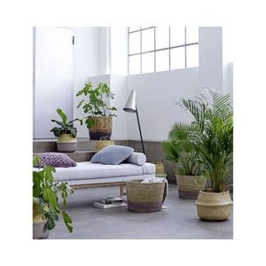 <b>Seagrass</b> Planter <b>Basket</b> Hand Carved Minimalist Style Plant Flower Pots Cover with Plastic Liners for Home Garden Customized Size - Product Image 5