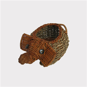 Cesta de flores de bambú y ratán hecha a mano para almacenamiento y organización en el hogar para bodas y uso de vajilla - Product Image 3