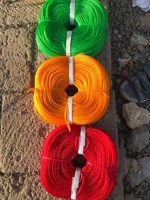 Corde de mouillage monofilament torsadée en PP HDPE Danline 1-20mm, étanche, haute résistance à la traction, flottante, longueur personnalisée, vente en gros