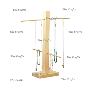Wooden <b>Jewelry</b> Storage <b>Stand</b> With 3 Tiers Premium Quality Necklace And Bracelet <b>Holder</b> For <b>Jewelry</b> Accessories - Product Image 6